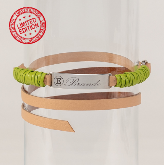 pear bar-tag limited edition, collare bracciale verde