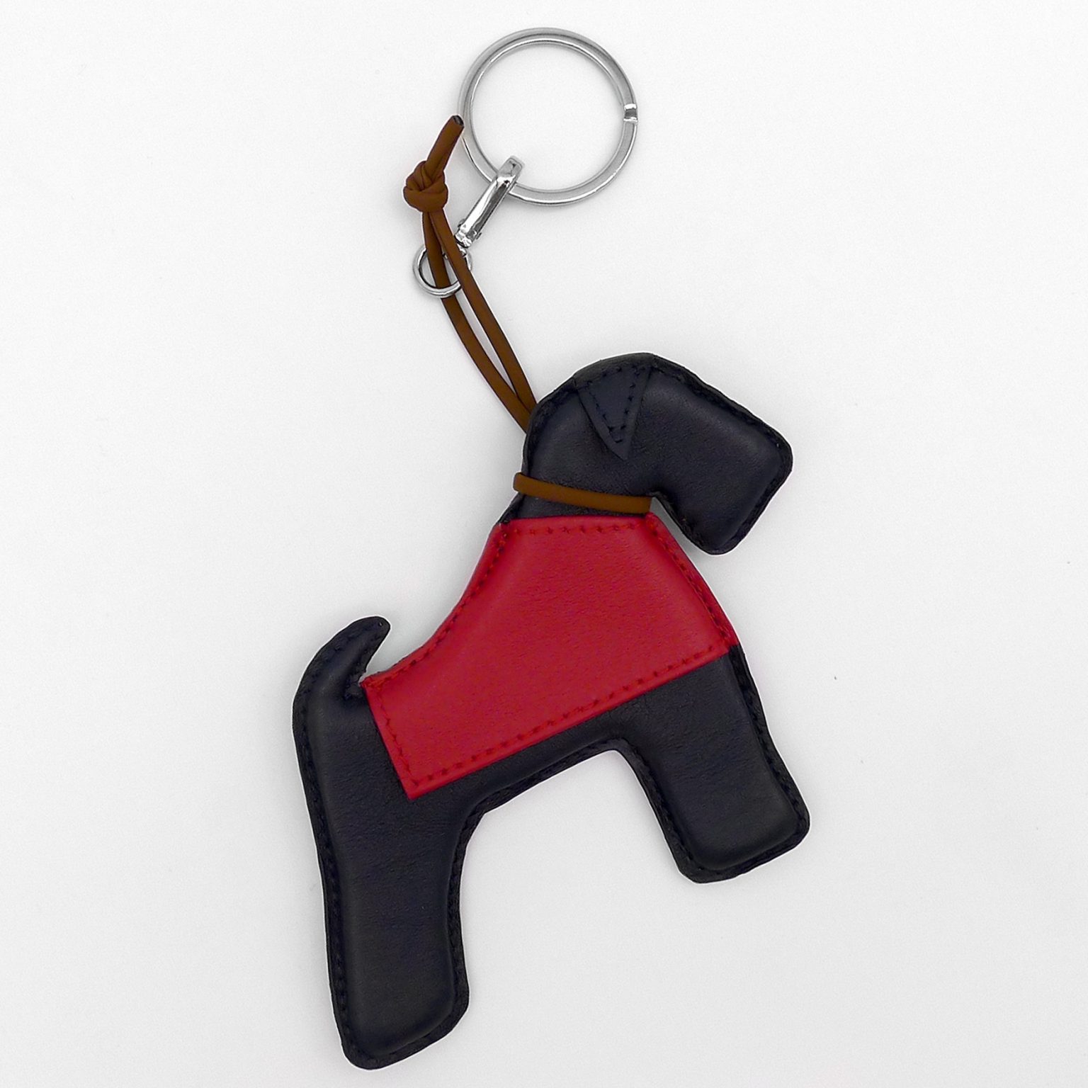 Portachiavi In Pelle Con Ciondolo Bassotto – Regalo Originale Per Donne Amanti Dei Cani – Accessorio Borsa